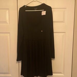 American Eagle Chic Black Long Sleeve Dress XL NWT